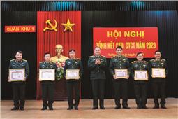 Quân khu tổ chức Hội nghị tổng kết công tác Đảng, công tác chính trị năm 2023